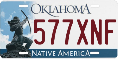 OK license plate 577XNF