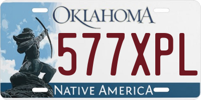 OK license plate 577XPL