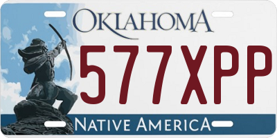 OK license plate 577XPP