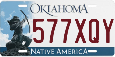 OK license plate 577XQY