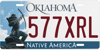OK license plate 577XRL