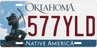 OK license plate 577YLD