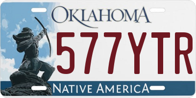 OK license plate 577YTR