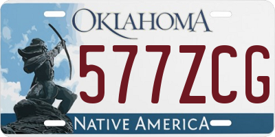 OK license plate 577ZCG