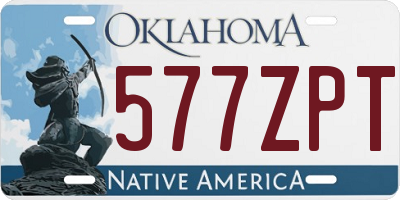 OK license plate 577ZPT