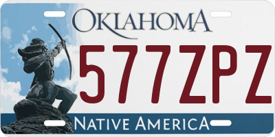 OK license plate 577ZPZ