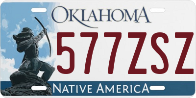 OK license plate 577ZSZ