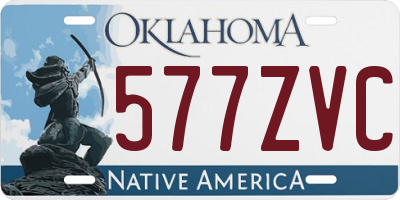 OK license plate 577ZVC