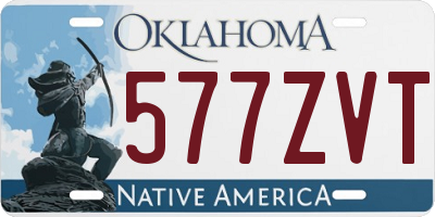 OK license plate 577ZVT