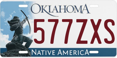 OK license plate 577ZXS
