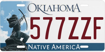 OK license plate 577ZZF