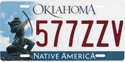 OK license plate 577ZZV