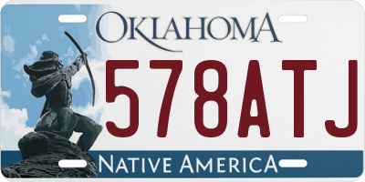 OK license plate 578ATJ