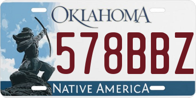 OK license plate 578BBZ