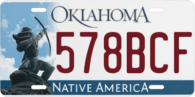 OK license plate 578BCF