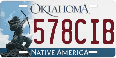 OK license plate 578CIB