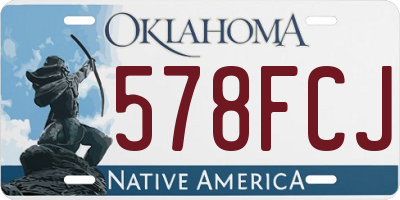 OK license plate 578FCJ