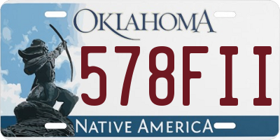 OK license plate 578FII