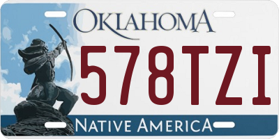 OK license plate 578TZI