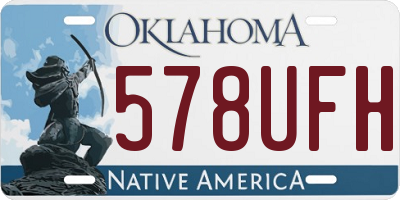 OK license plate 578UFH