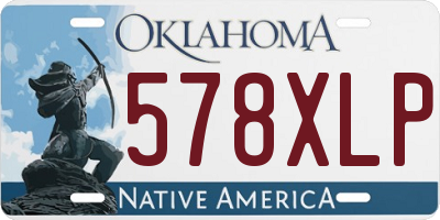 OK license plate 578XLP
