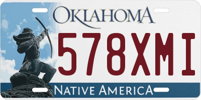 OK license plate 578XMI