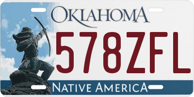 OK license plate 578ZFL