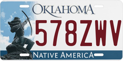 OK license plate 578ZWV