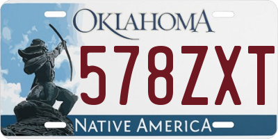 OK license plate 578ZXT