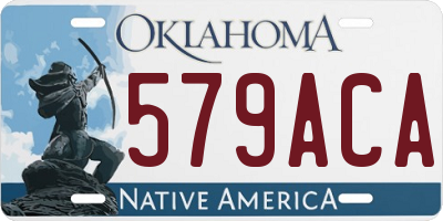 OK license plate 579ACA