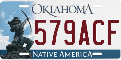OK license plate 579ACF
