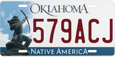 OK license plate 579ACJ
