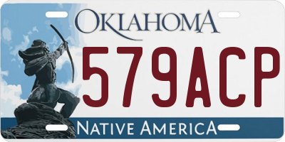 OK license plate 579ACP