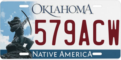 OK license plate 579ACW