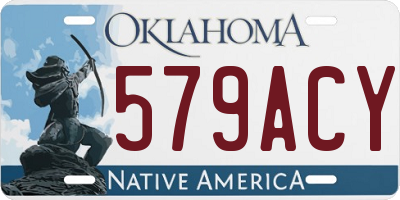 OK license plate 579ACY