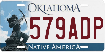 OK license plate 579ADP