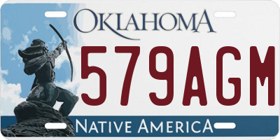 OK license plate 579AGM