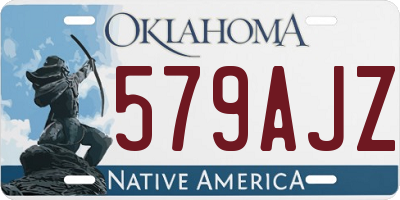 OK license plate 579AJZ