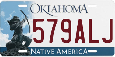 OK license plate 579ALJ