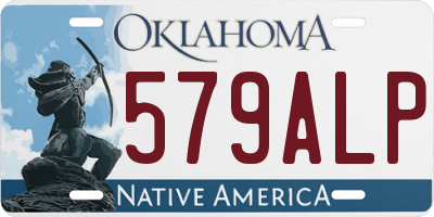 OK license plate 579ALP