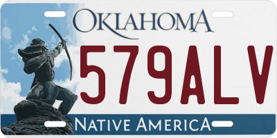 OK license plate 579ALV