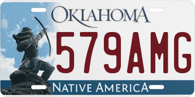 OK license plate 579AMG