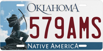 OK license plate 579AMS