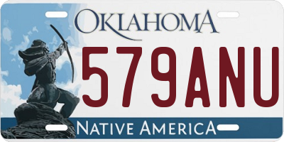 OK license plate 579ANU