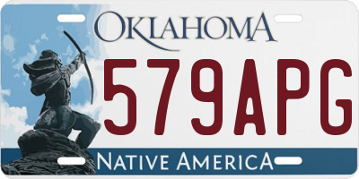 OK license plate 579APG