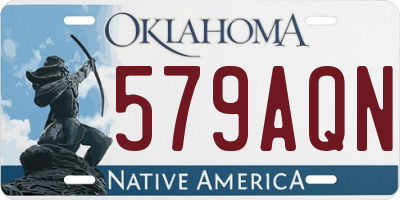 OK license plate 579AQN