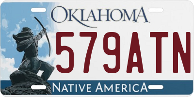 OK license plate 579ATN