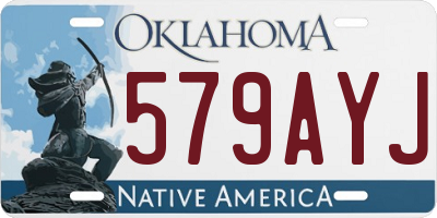 OK license plate 579AYJ