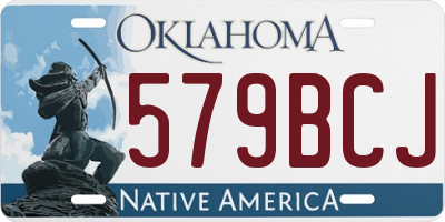OK license plate 579BCJ