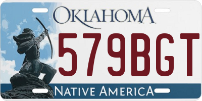 OK license plate 579BGT